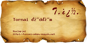 Tornai Ádám névjegykártya