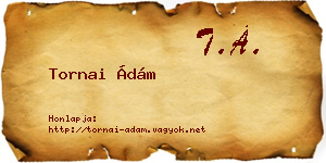 Tornai Ádám névjegykártya