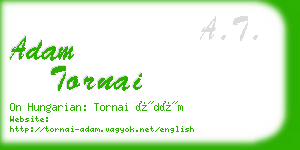 adam tornai business card